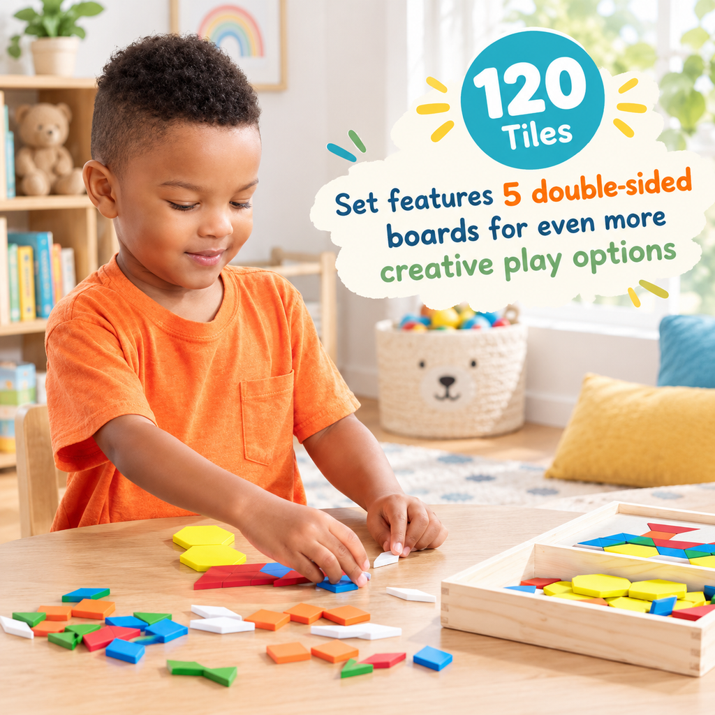 Wooden Pattern Block Set
