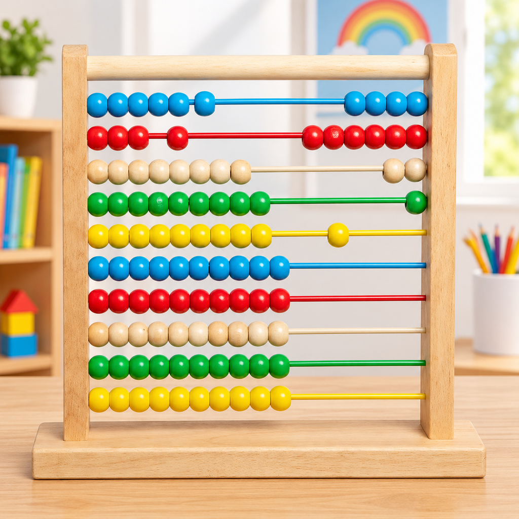 Wooden Counting Abacus
