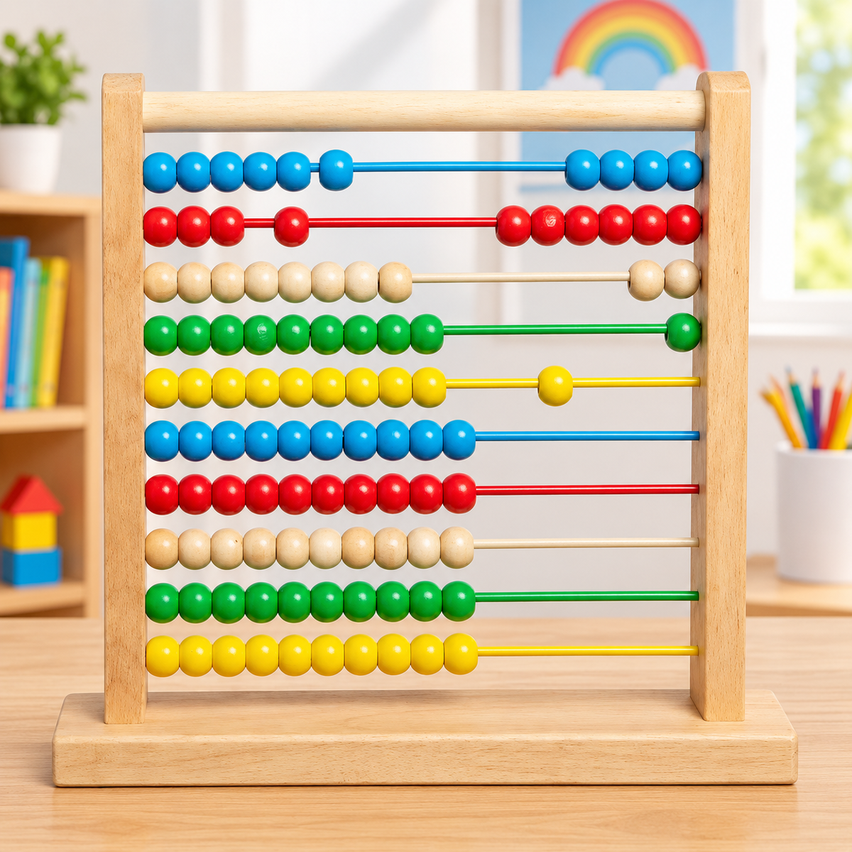 Wooden Counting Abacus