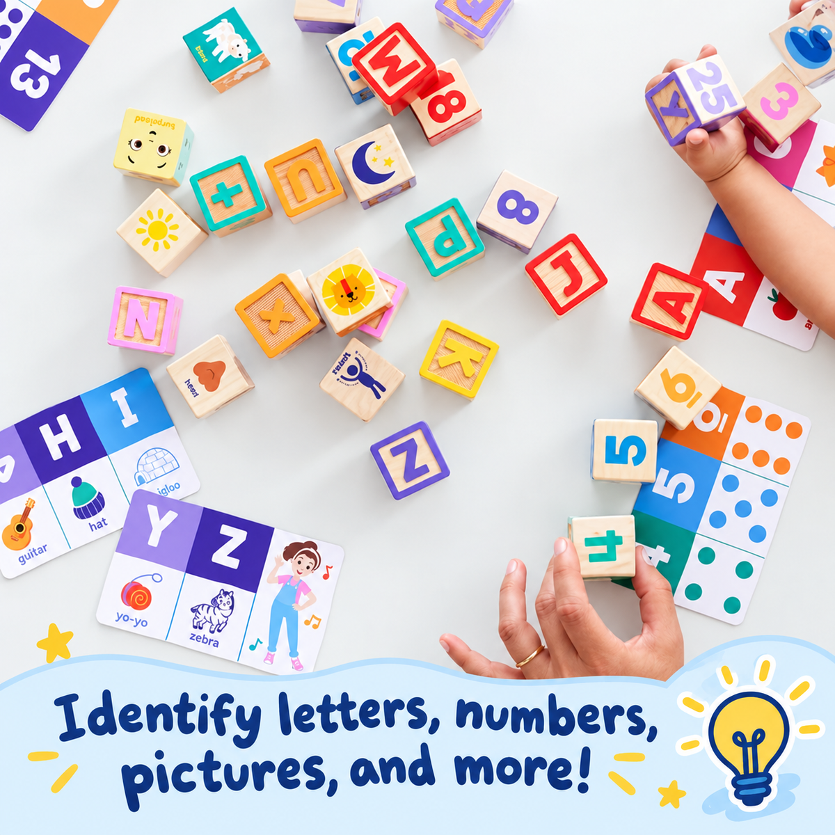 Wooden Learning Blocks Set