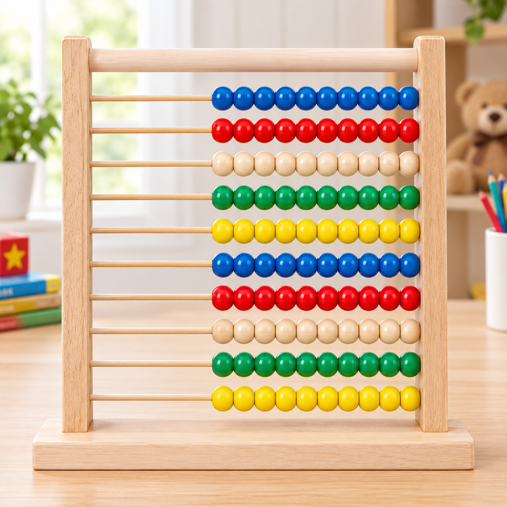 Wooden Counting Abacus