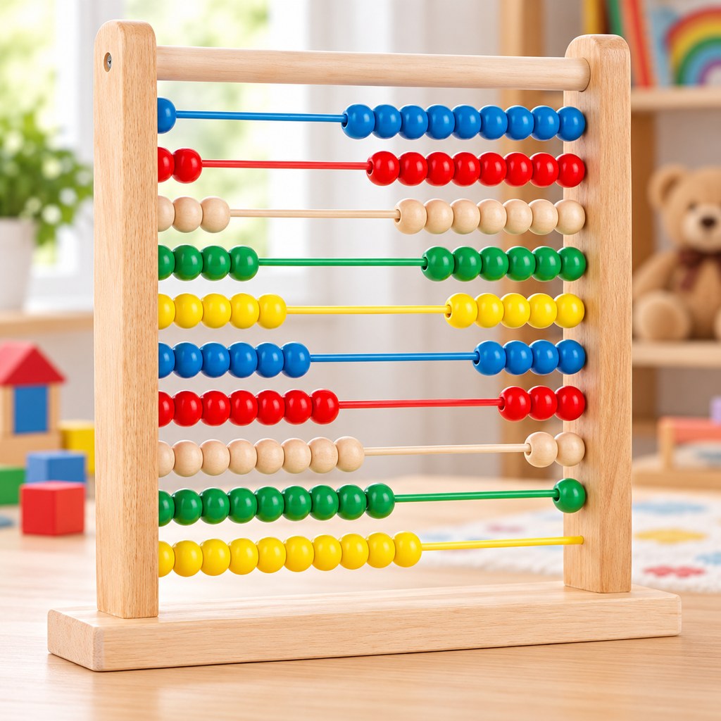 Wooden Counting Abacus
