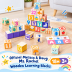 Wooden Learning Blocks Set