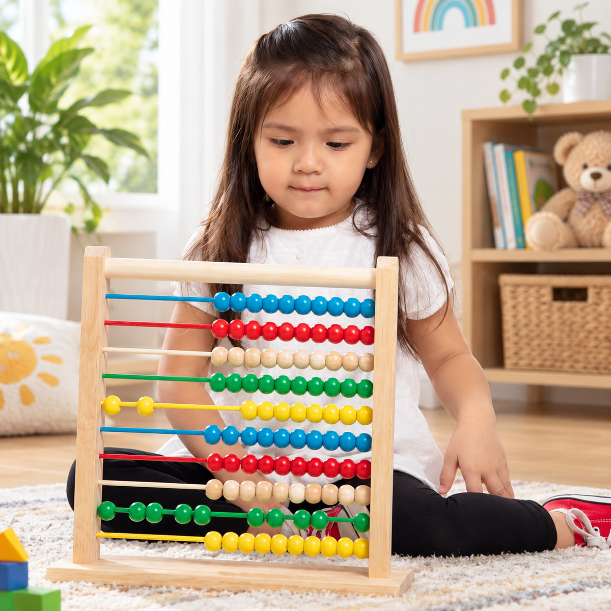 Wooden Counting Abacus