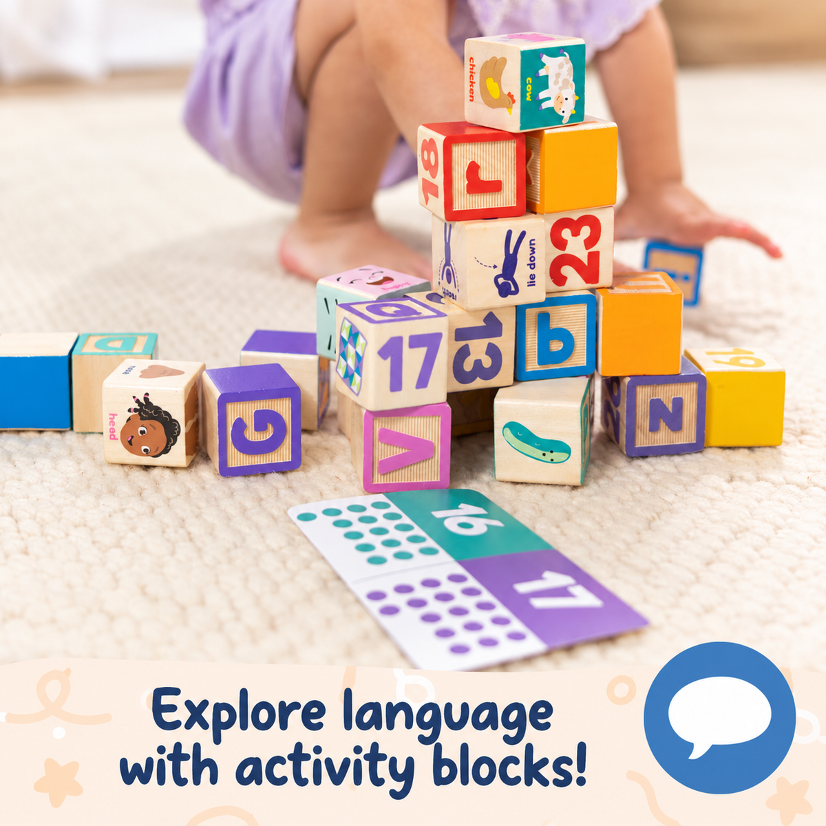 Wooden Learning Blocks Set