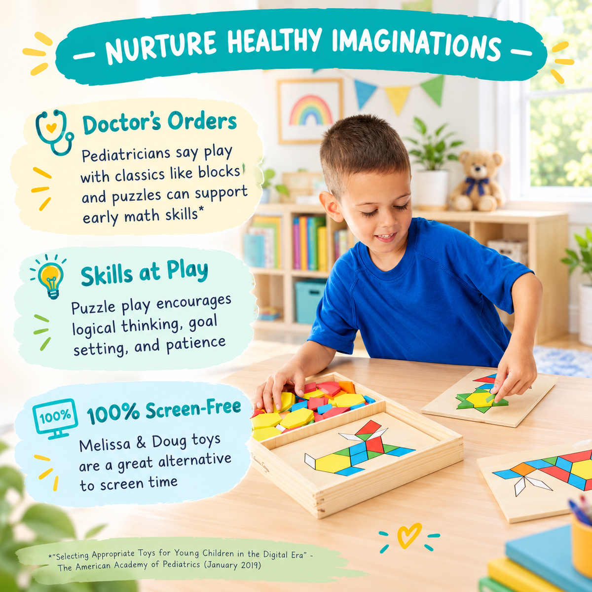 Wooden Pattern Block Set