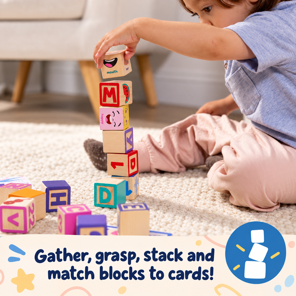 Wooden Learning Blocks Set